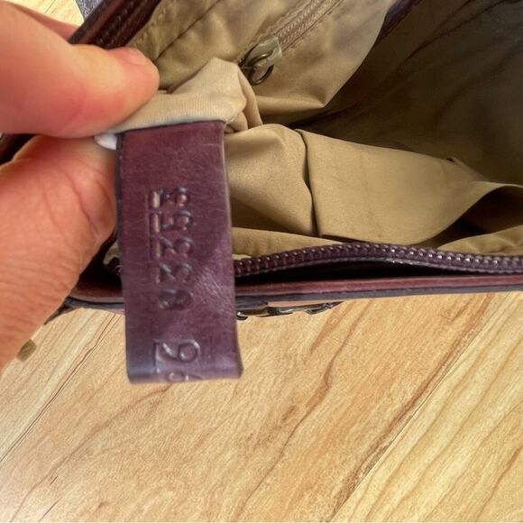 |Velez| Burgundy Leather Shoulder Bag Mermaid Color Braided Embellishment - Picture 14 of 15